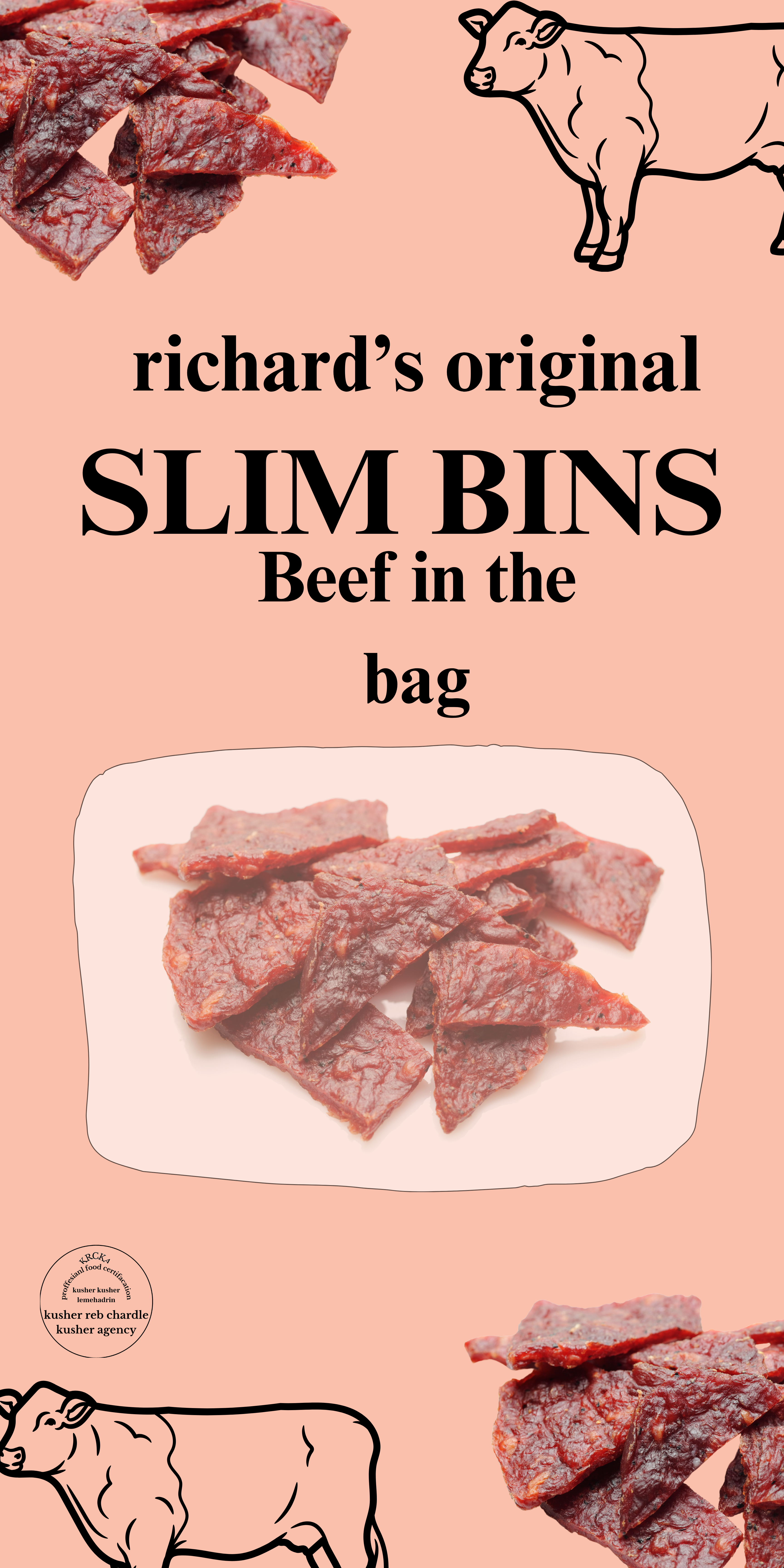 Slim Bins Beef in a Bag packaging